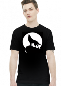 koszulka z wilkiem