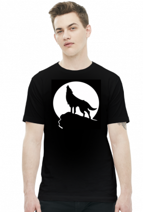 koszulka z wilkiem