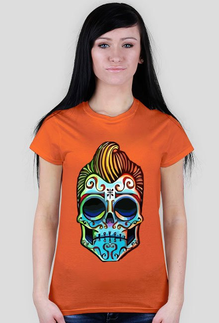 Rockabilly muerto skull