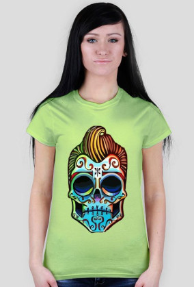 Rockabilly muerto skull