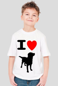 koszulka I ♥ dog - dziecko