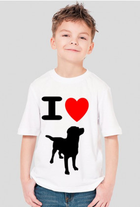 koszulka I ♥ dog - dziecko