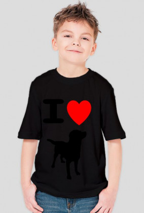 koszulka I ♥ dog - dziecko