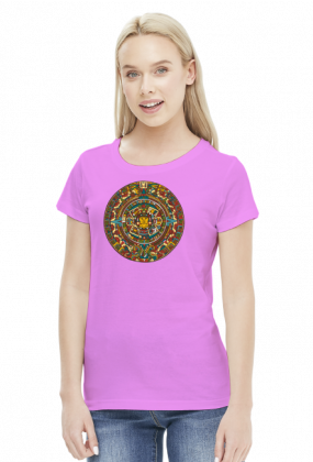 Koszulka z azteckim kalendarzem damska