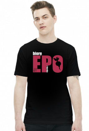 Biorę EPO w koszulce męskiej