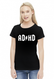 ad hd koszulka damska czarna