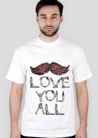 Mustache Love You All - RED