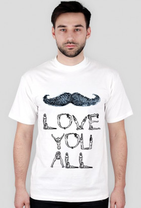 Mustache Love You All - BLUE