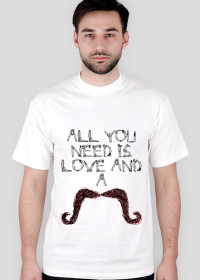 All You Need Is Love And A Mustache - RED