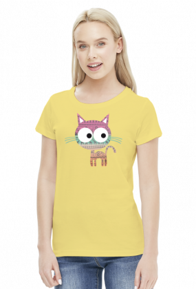 Koszulka - Kolorowy kot