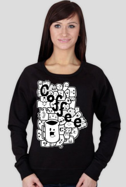 "Coffee" - Ciepła Bluza Doodles