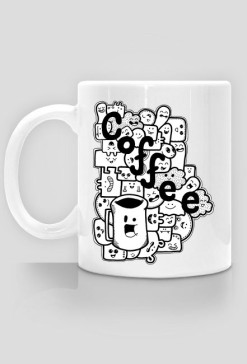 "Coffee" - Kubek Doodles